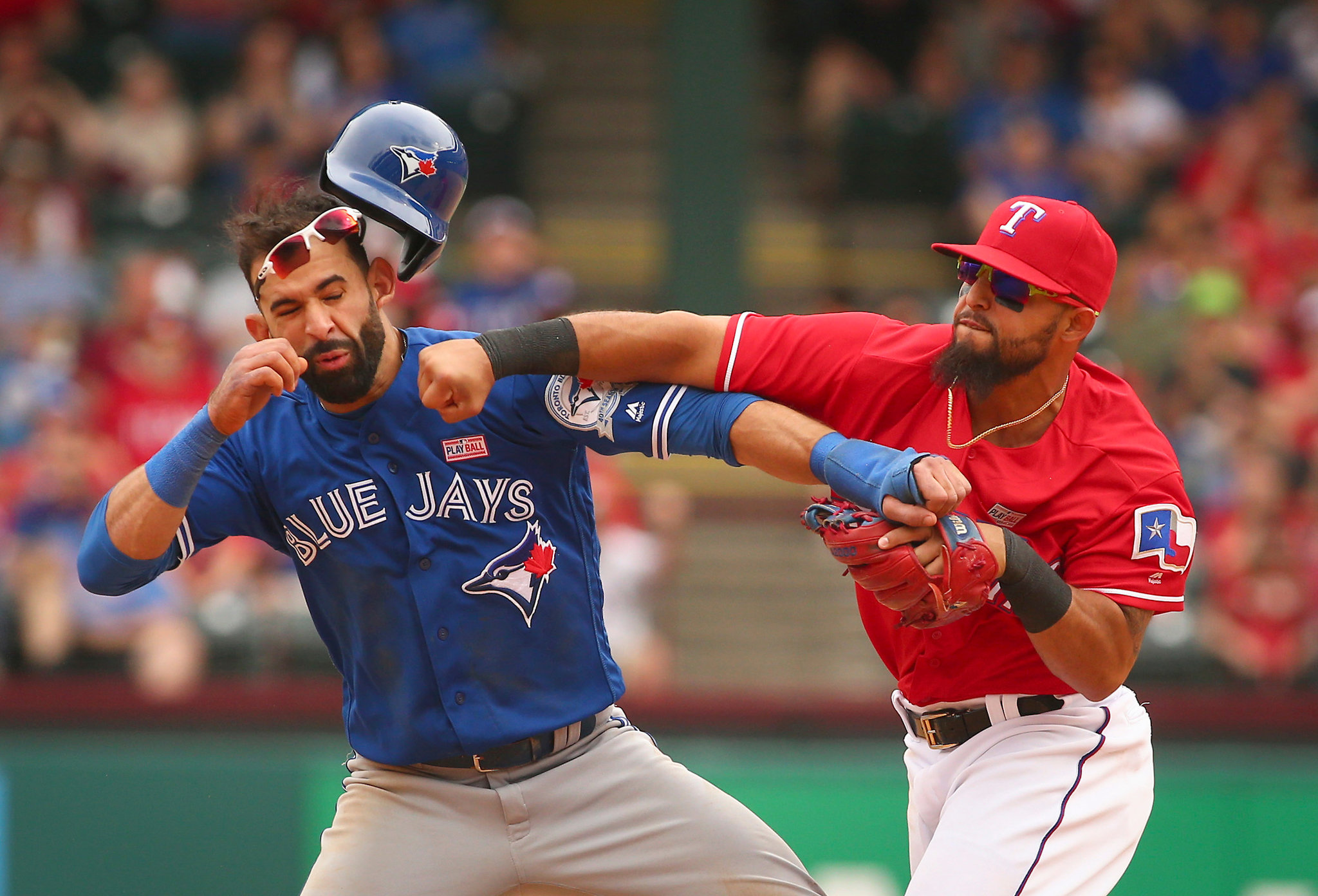Rougned Odor Punching Jose Bautista